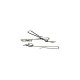 AGRAE DE TRAÎNE INOX 2PCS