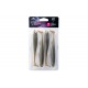 FOX RAGE ULTRA UV SLICK SHAD SINGLE COLOUR PACKS 13CM 4PCS.