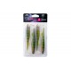 FOX RAGE ULTRA UV SLICK SHAD SINGLE COLOUR PACKS 13CM 4PCS.