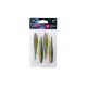 FOX RAGE ULTRA UV SLICK SHAD SINGLE COLOUR PACKS 11CM 4PCS.