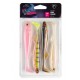 FOX RAGE ULTRA UV SLICK SHAD SINGLE COLOUR PACKS 13CM 4PCS.