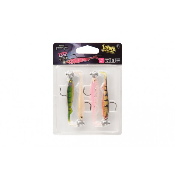 Fox Rage Ultra UV Slick Shad Loaded Lure Pack 9CM 7GR 4PCS