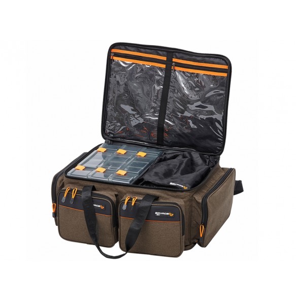 Sac De Tansport Savage Gear System Box Bags 25X67X46CM + 3 BOITES