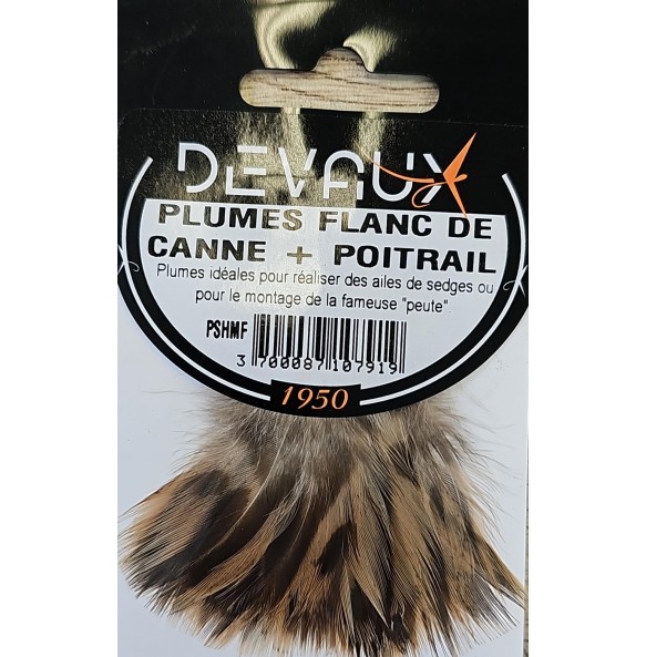 DEVAUX PLUMES FLANC DE CANNE + POITRAIL
