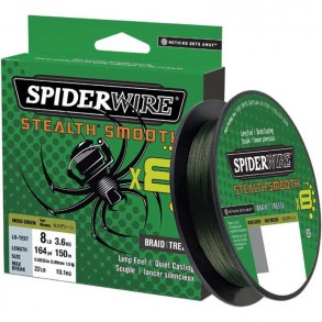 Tresse Spiderwire Stealth Smooth 8 Moss Green 300m – Tresse 8 brins résistante, silencieuse et performante