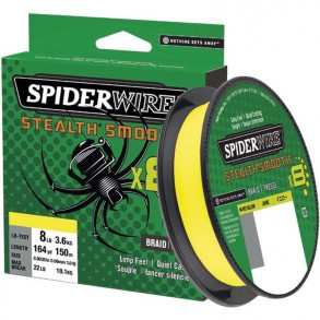 Tresse Spiderwire Stealth Smooth 8 - Jaune - 150M