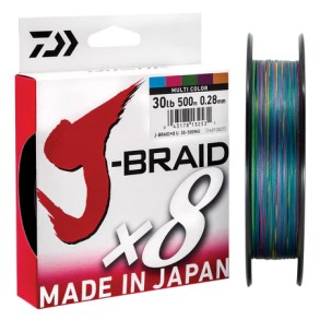 Daiwa J-Braid X8 Multicolor 150m