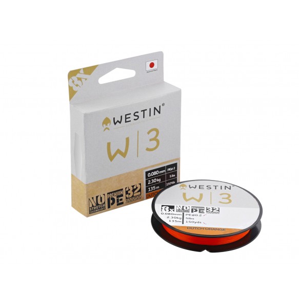 WESTIN W3 8-BRAID DUTCH ORANGE 135M